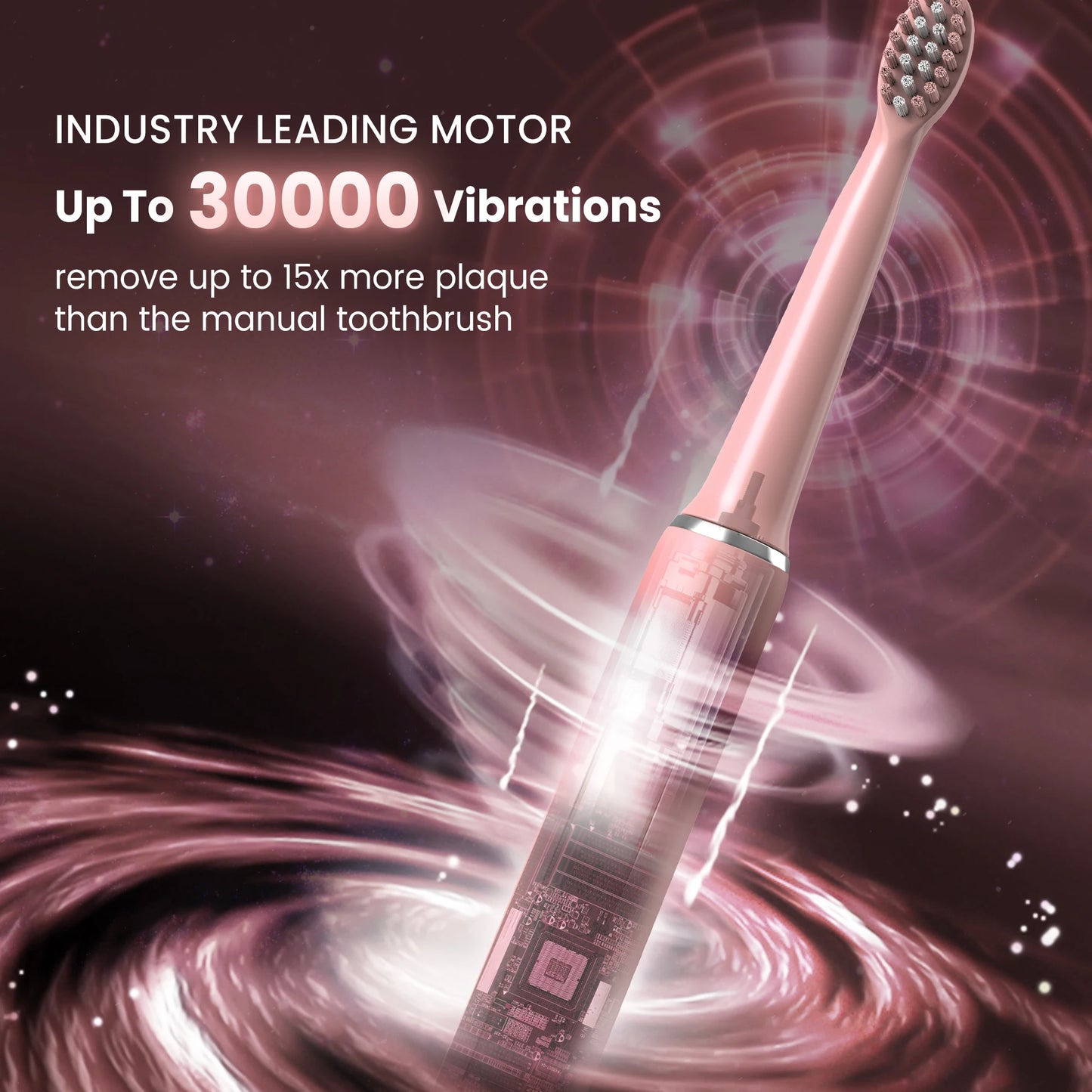 Electric Sonic Toothbrush 3 modes Clean USB Rechargeable