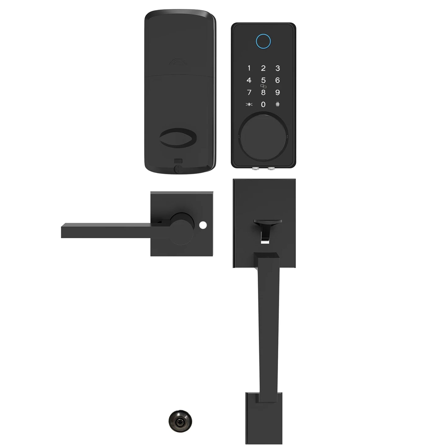 Blacksmith DL0102 Smart Lock with Front Door Handle Set Fingerprint Electronic Lock