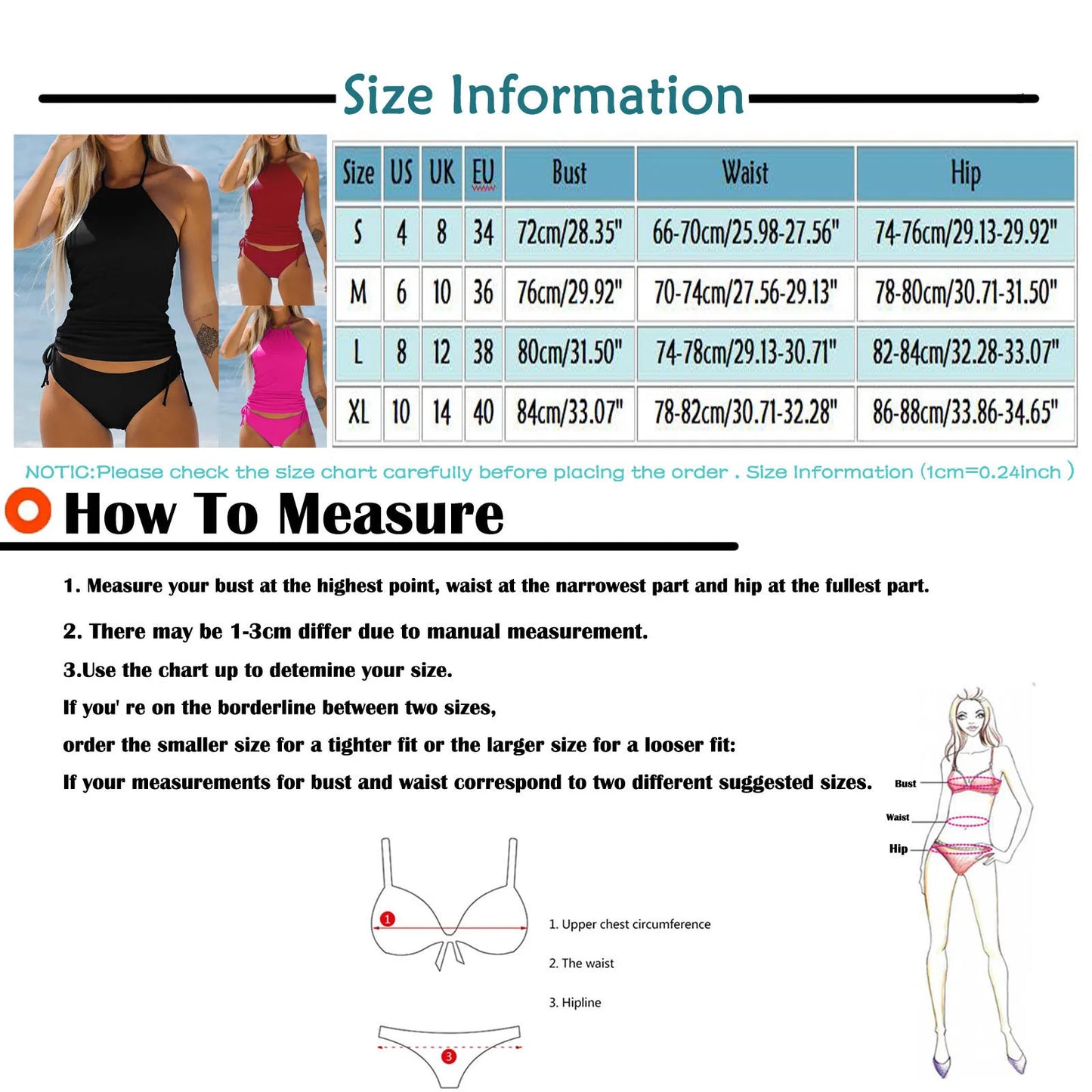 2025 Summer New Womens Swimsuit Neck Hanger Sleeveless Backless Crop