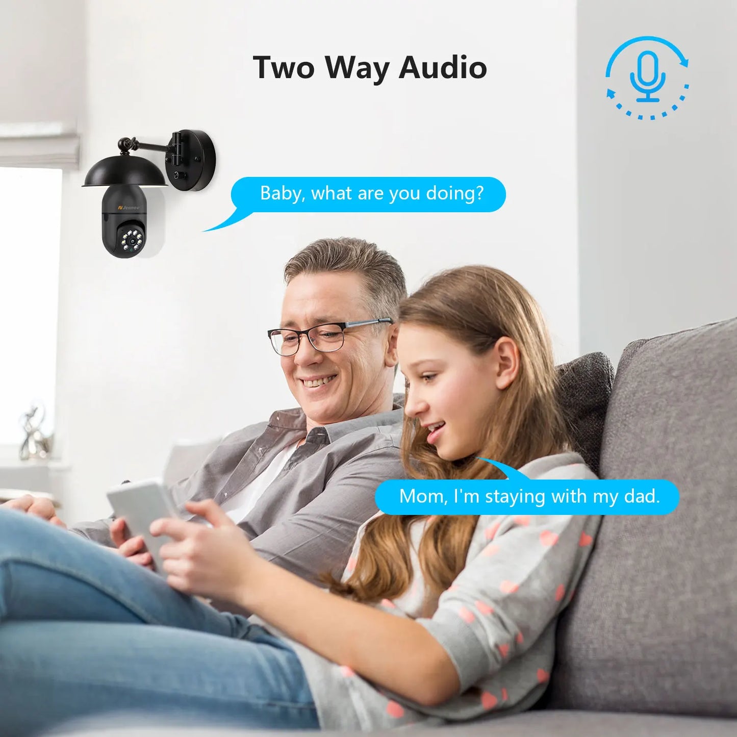 Light Bulb Security Camera, 360°/2k HD Wireless Camera, Wi-Fi L
