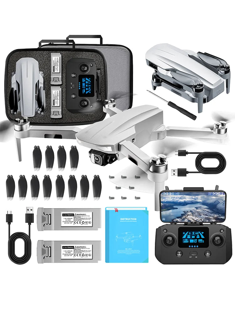 Drone with Camera 4K for Adults, GPS Quadcopter for Beginner