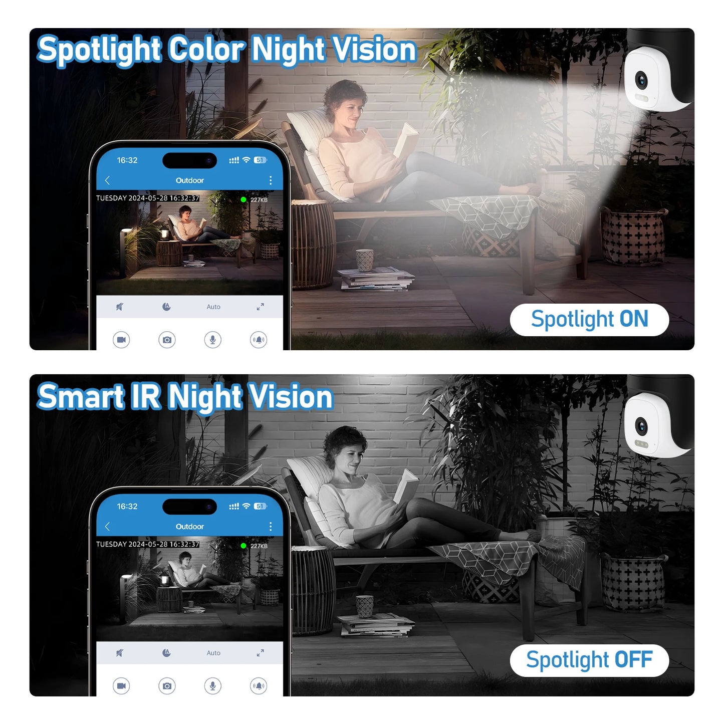 Light Bulb Camera WIFI Outdoor Security Camera 360° suveillance Camera