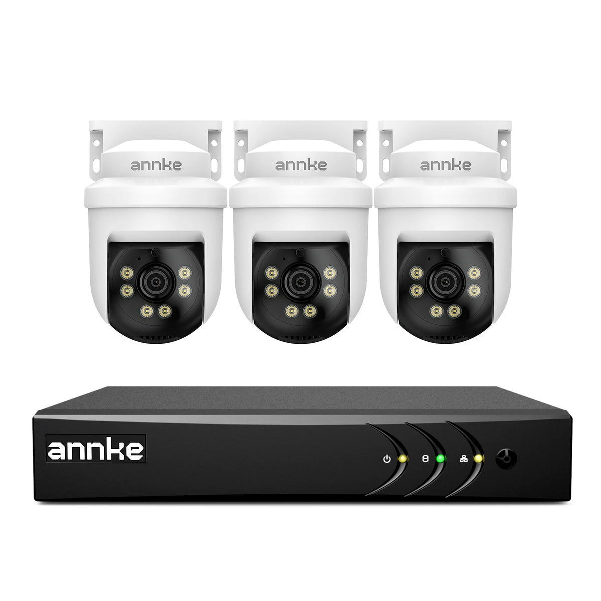 ANNKE 3K 5MP CCTV Home Surveillance Dome PT Camera 8 CH DVR 3/4/6 PCS 3.6mm Outdoor Camera IP65 IR Night Vision Cameras for Home Security