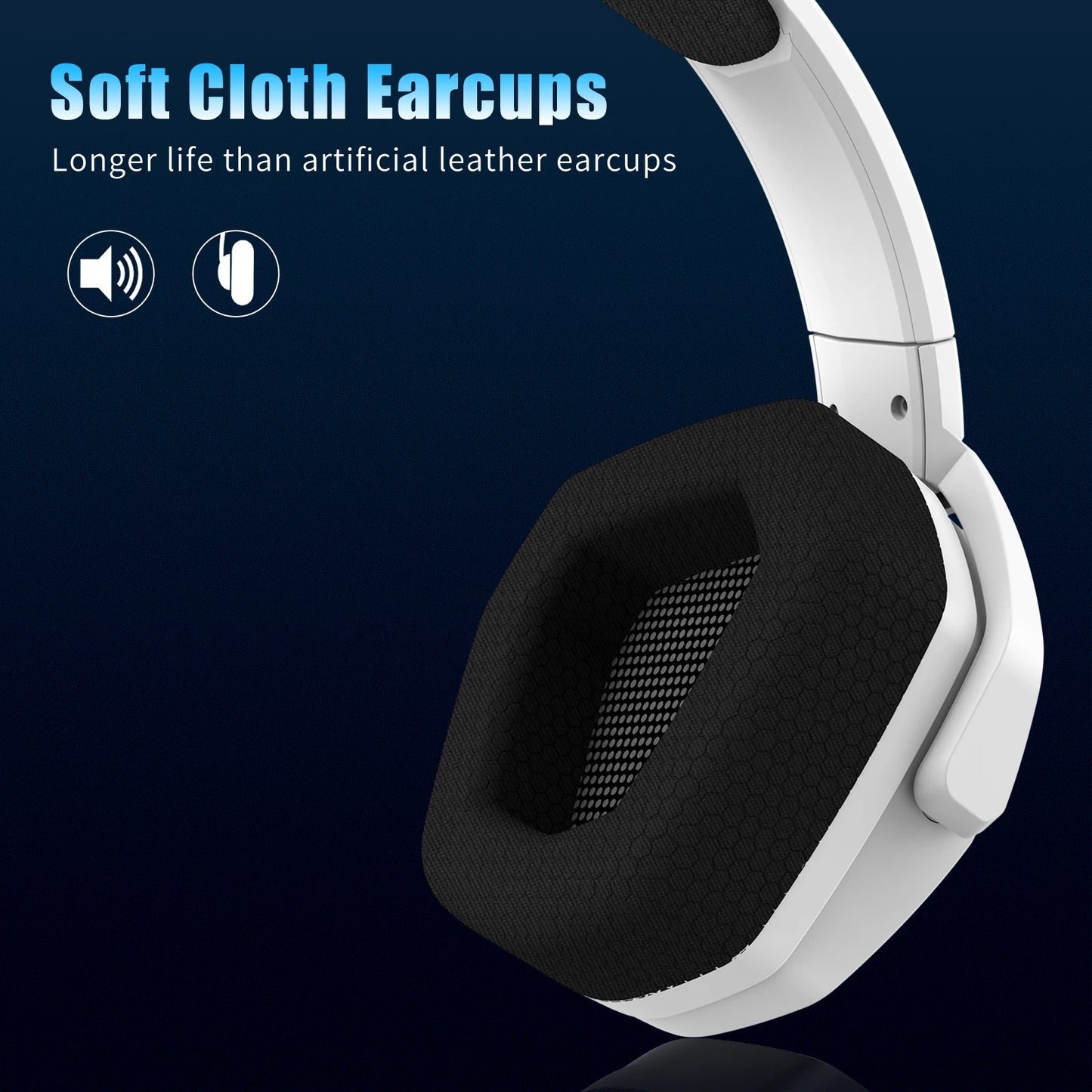 2.4G Dual Wireless Gaming Headset 5ms Low Latency 7.1 Surround
