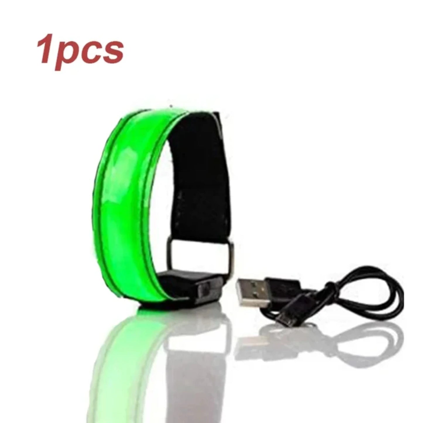 USB Charging Luminous Night Armband Bracelet Safety Belt