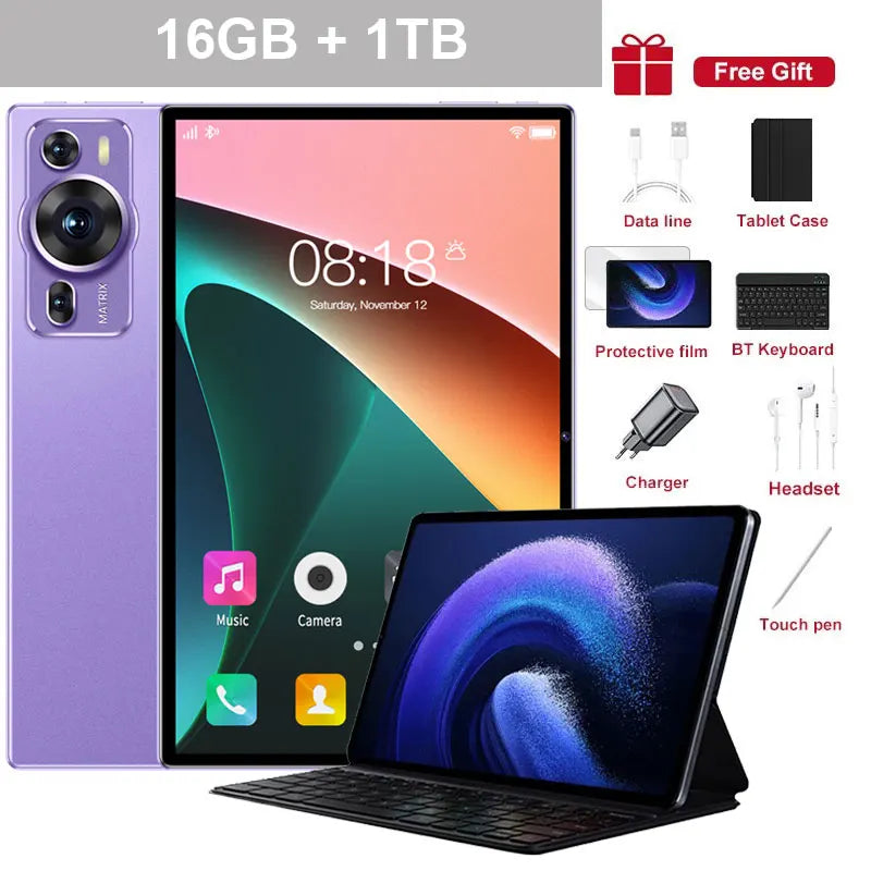 2025 New Original P60PRO Tablets 12inch Global Version HD Tab Android