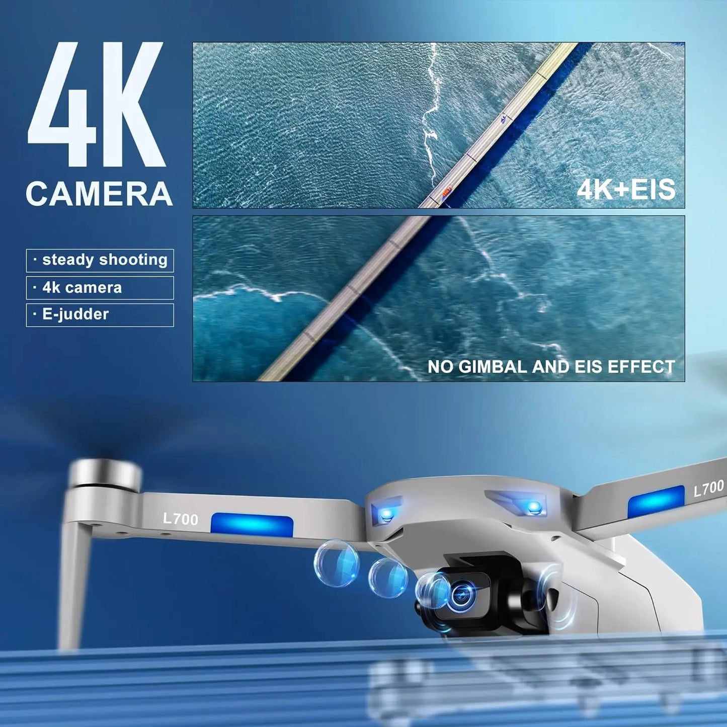 Drone with Camera 4K for Adults, GPS Quadcopter for Beginner