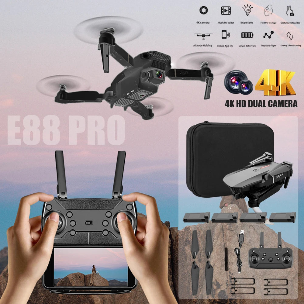 remote control drone 4K Professional Edition with 2/4 battery