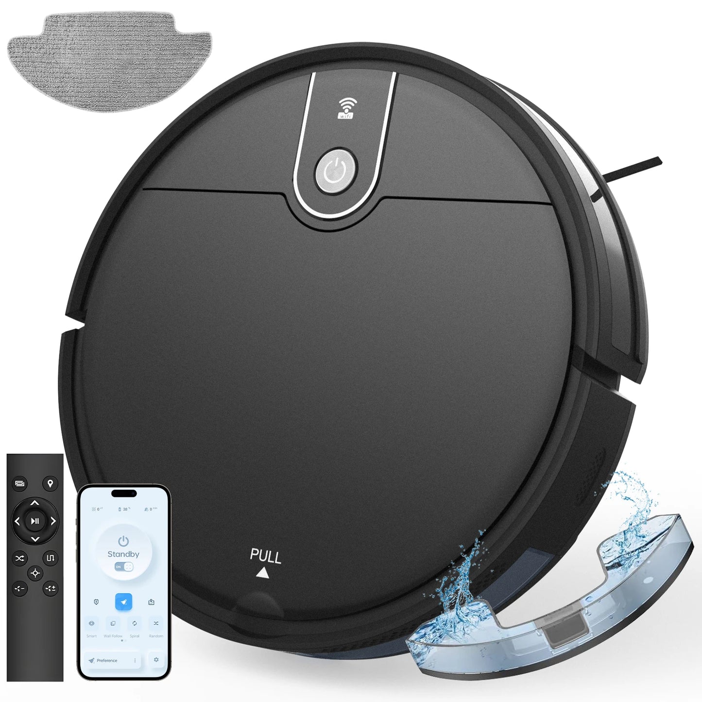 3 in 1 Smart Sweeping Robot Vacuum Cleaner and Mop Strong Suction