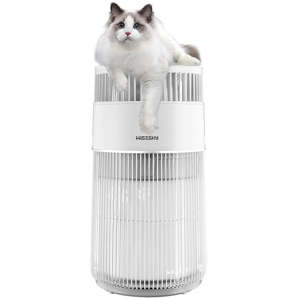 3-in-1 Pet Air Purifier HEPA Filter Cat Hair Dander Odor Dust Quiet Operation Large Room Air Cleaner 1644 Ft² Coverage
