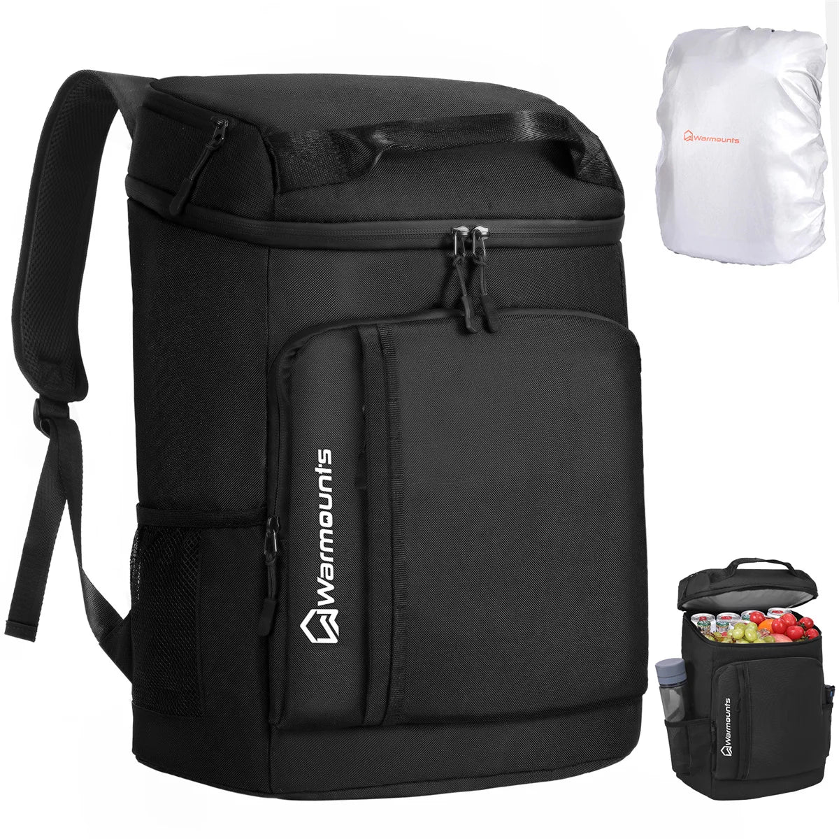 Backpack Cooler Insulated 35 Cans w/ Insulating Cover Upgraded Leakproof