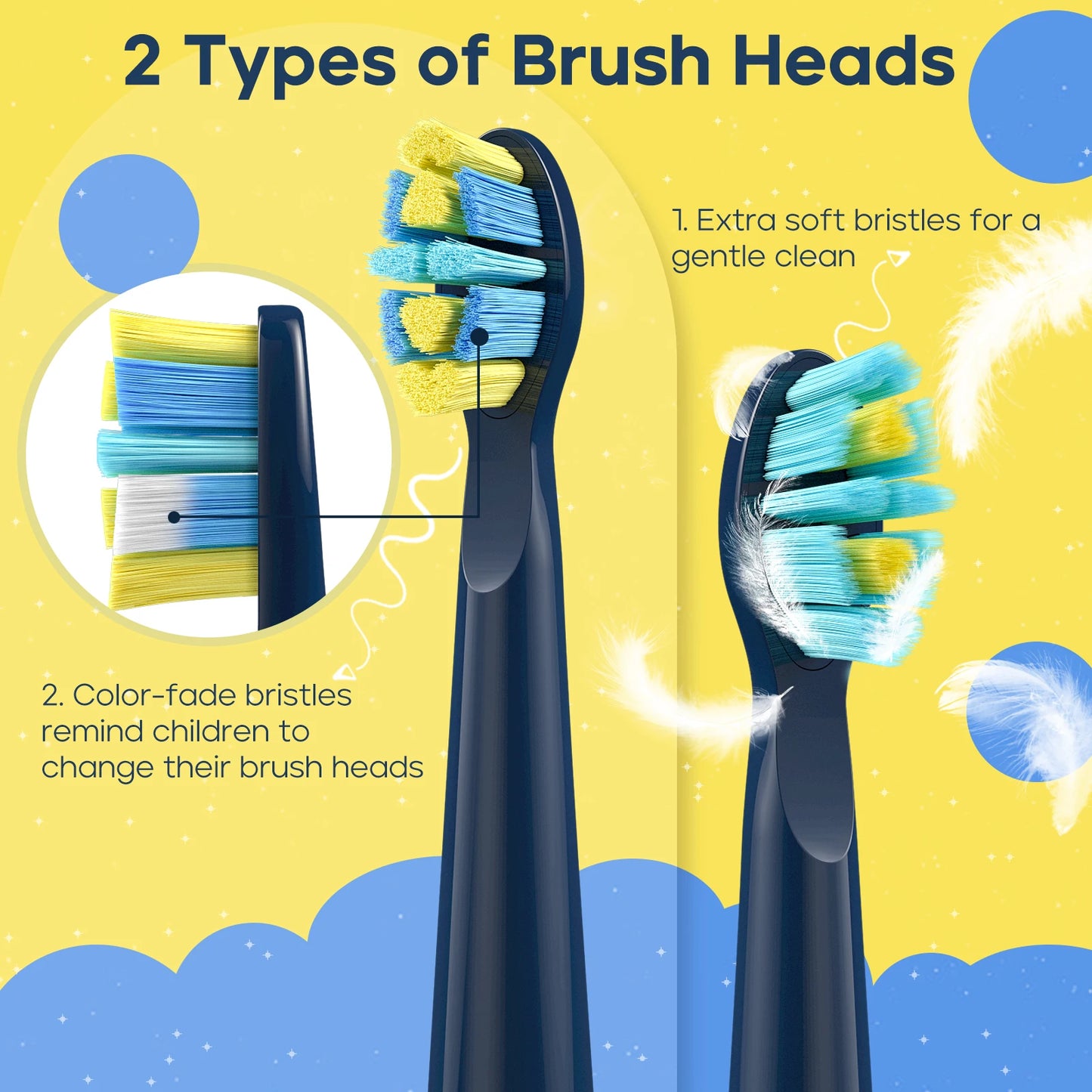 ids Electric Toothbrush for 6+Years 5 Modes Rechargeable Waterproof