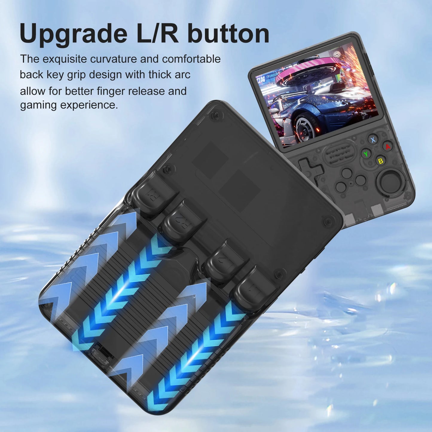 Portable Handheld Game Console 3.5Inch IPS 640x480 Screen Built