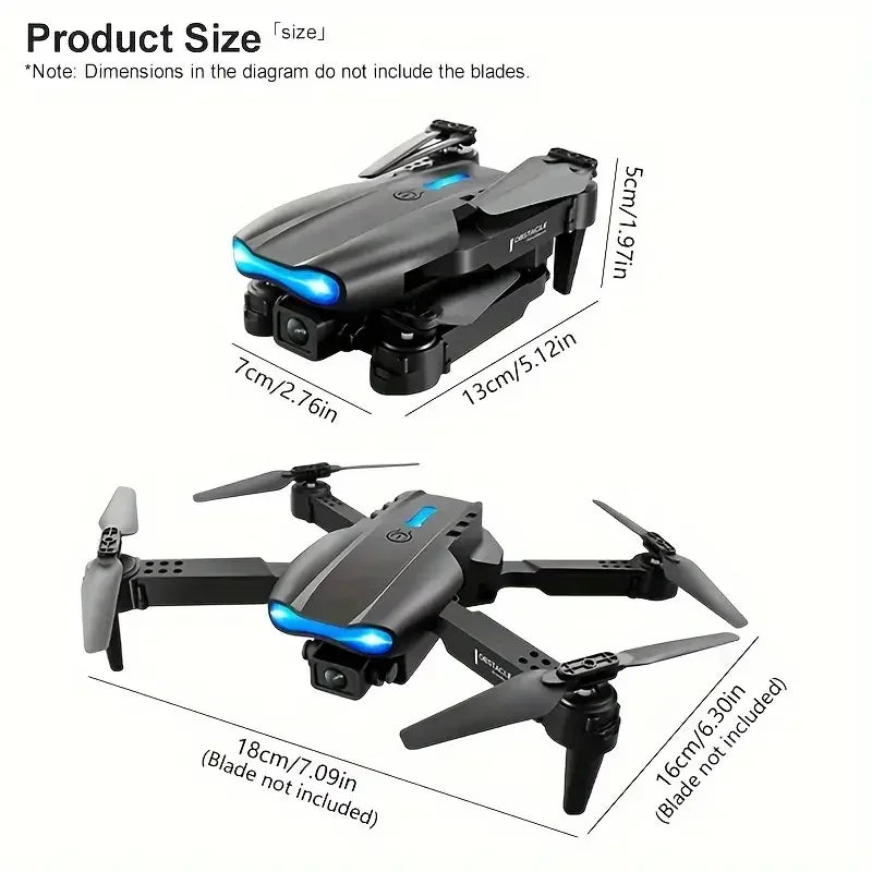 E99Pro RC Drone 4K With 1080P Wide Angle HD Camera
