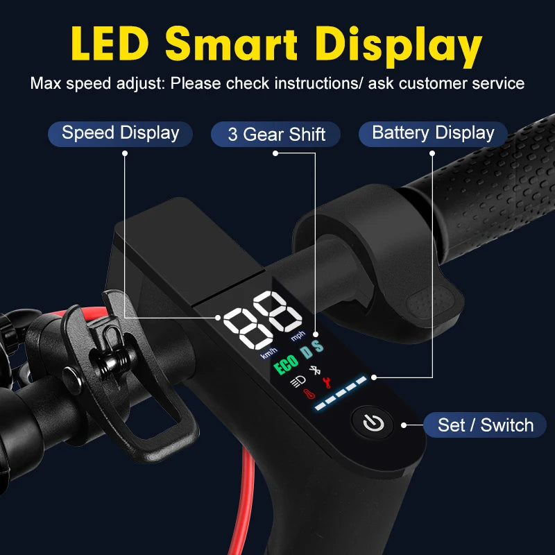 MK085 Pro Electric Scooter 350W 36V Max 19MPH Dual Shock Absorption 19Miles Long Range