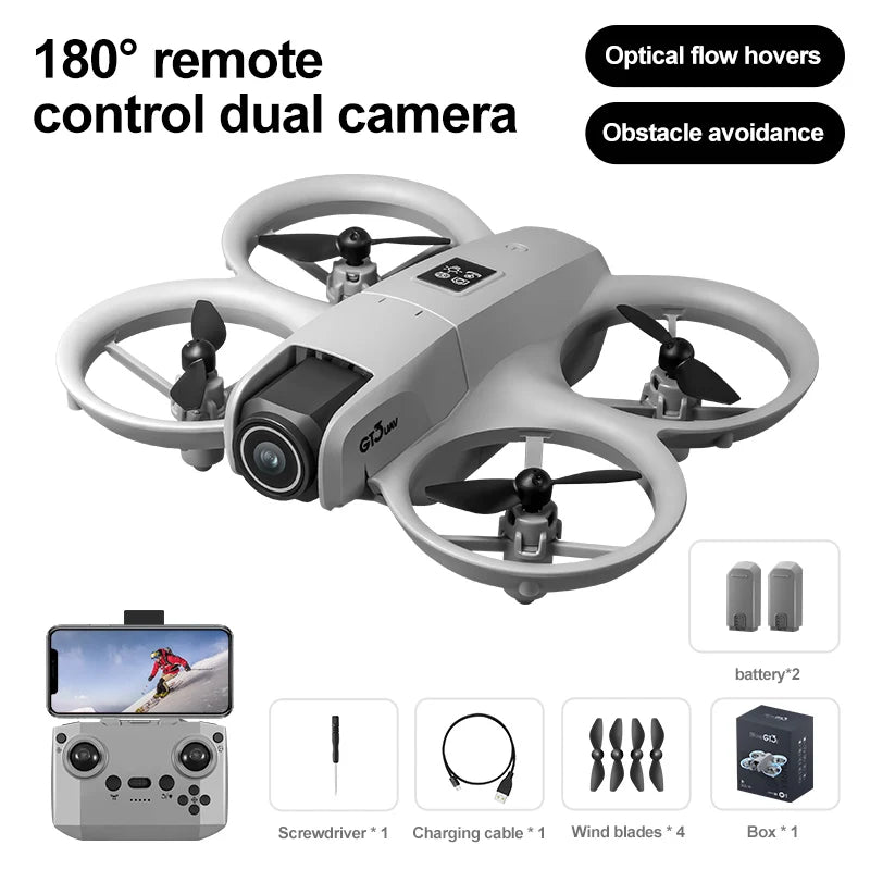 Best-Selling GT3 Drone with HD Dual Camera 180° Upward Shooting,