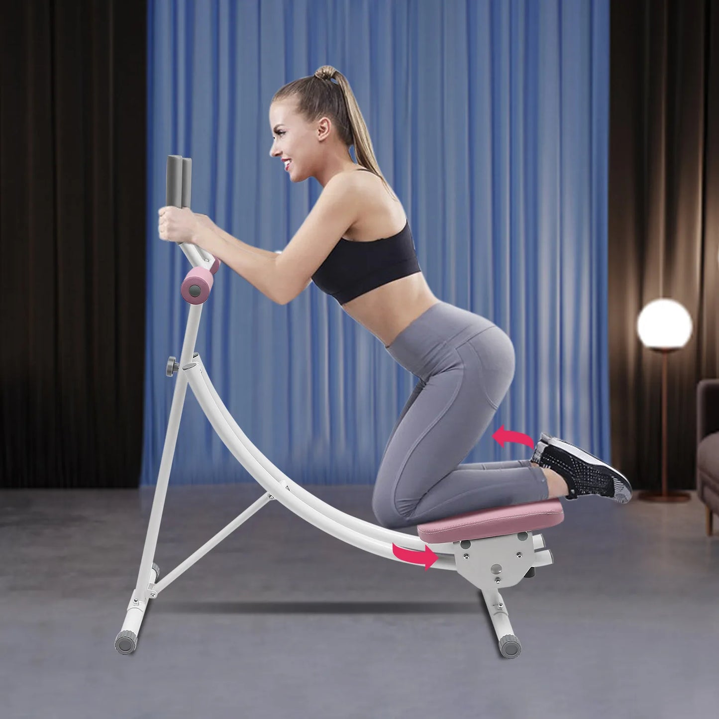 Ab Machine, 150kg/330lbs Weight Capacity, Foldable, Core & Abdominal Exercise