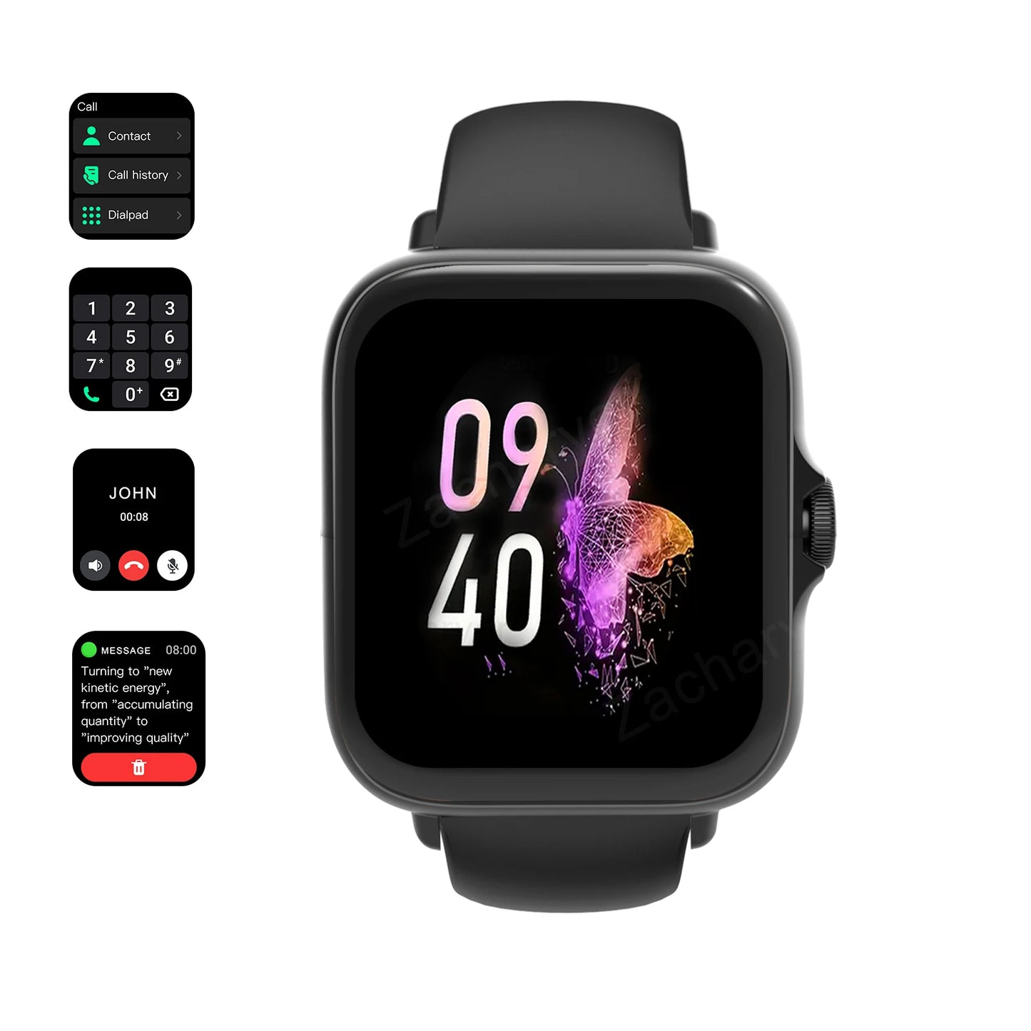 Sports Watches Smartwatch Bluetooth Call Touch Dial for Android