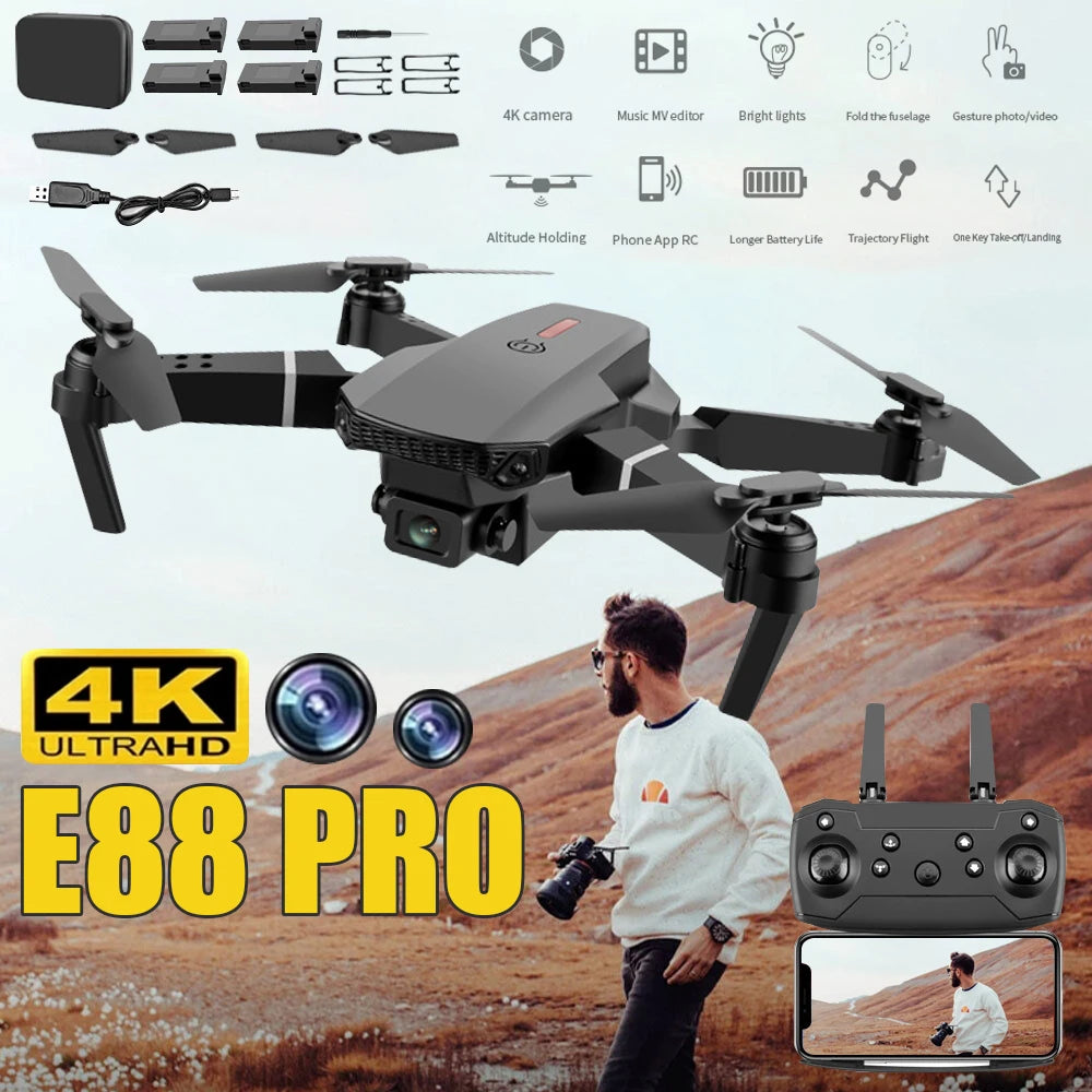 remote control drone 4K Professional Edition with 2/4 battery