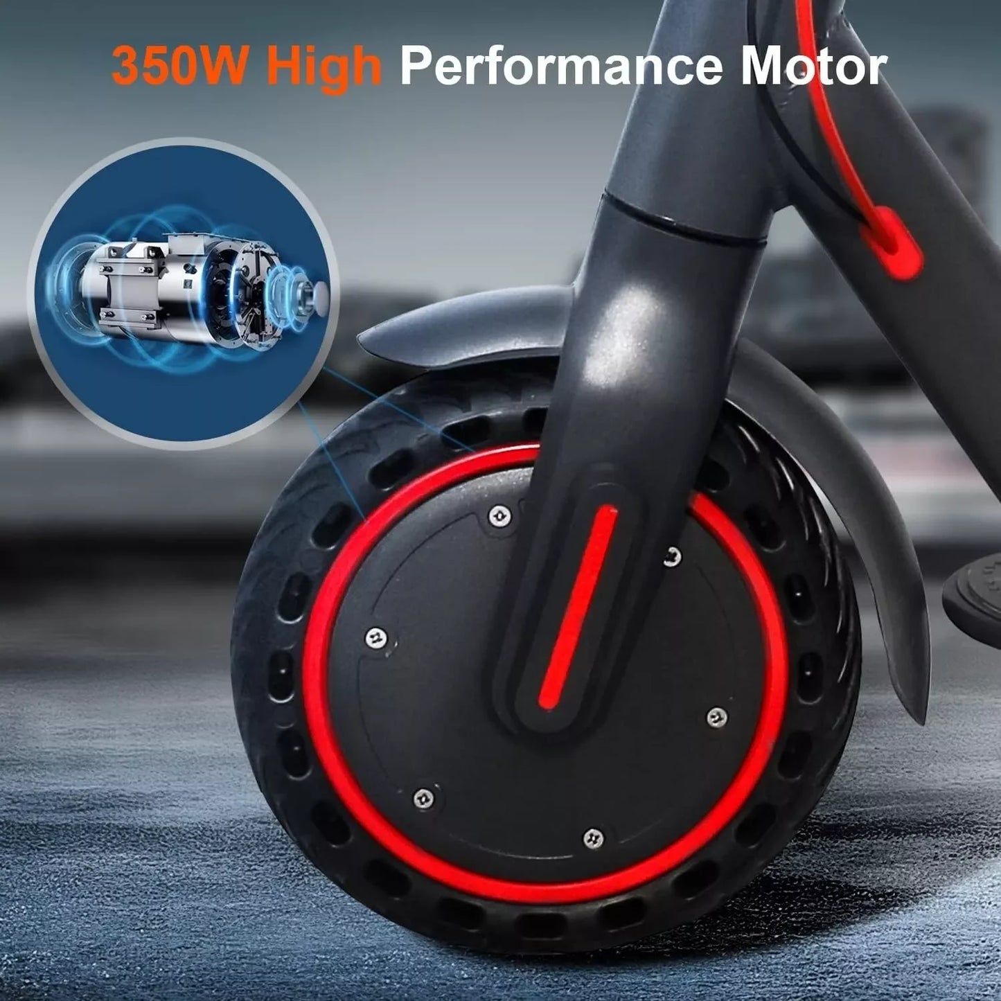 Electric Scooter 350W 19mph APP Smart Control Scooter 8.5inch tire Folding Electric Scooter