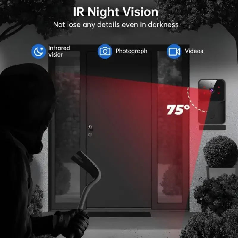 HD Wireless WiFi Visible Doorbell Camera Waterproof Video Door Bell