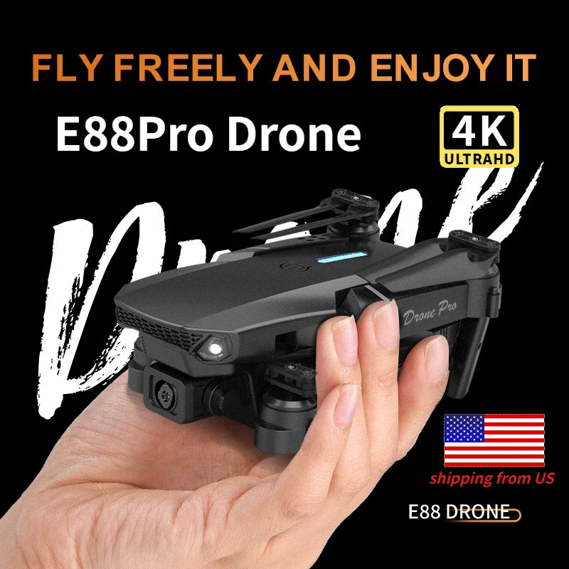 2025 E88Pro RC Drone 4K Professinal With 3 Battery 1080P Wide Angle HD