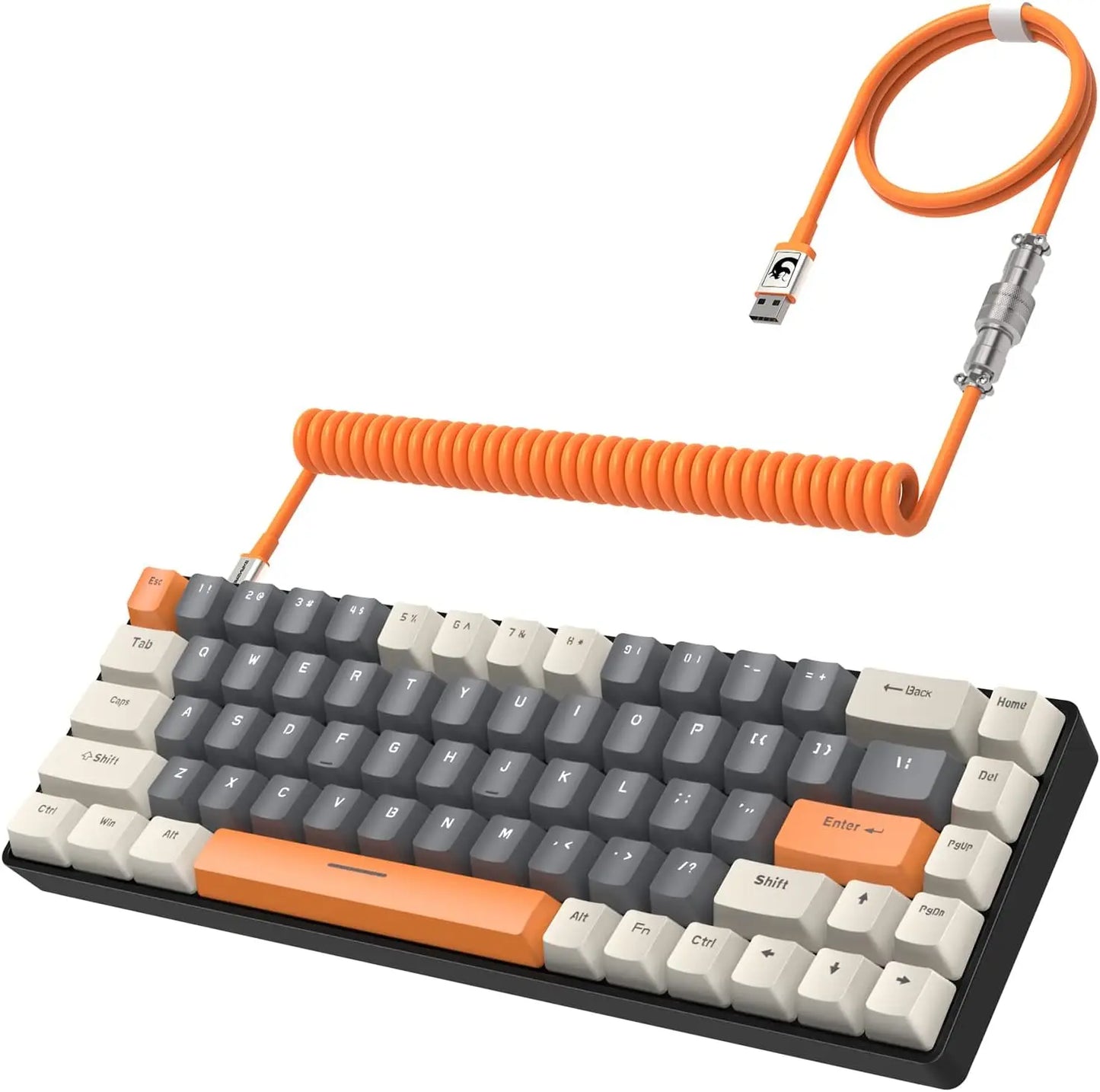 Wired 65% Mechanical Gaming Keyboard with RGB Backlit