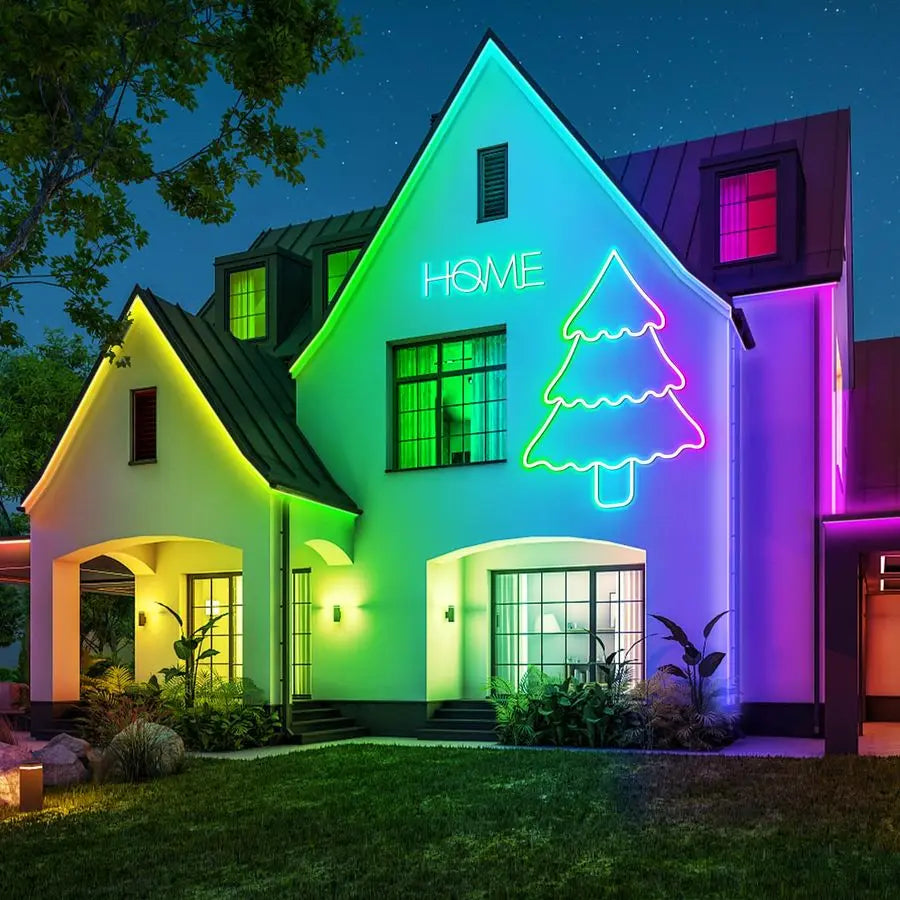 100Ft Neon Rope Lights,Flexible Led Rope Lights Control with App Remote,Multiple Modes Rope Lights,