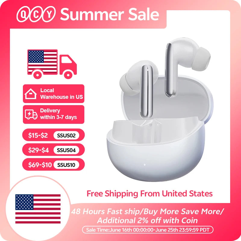 MeloBuds Pro ANC Bluetooth 5.3 Earphones Wireless 46dB Hybrid