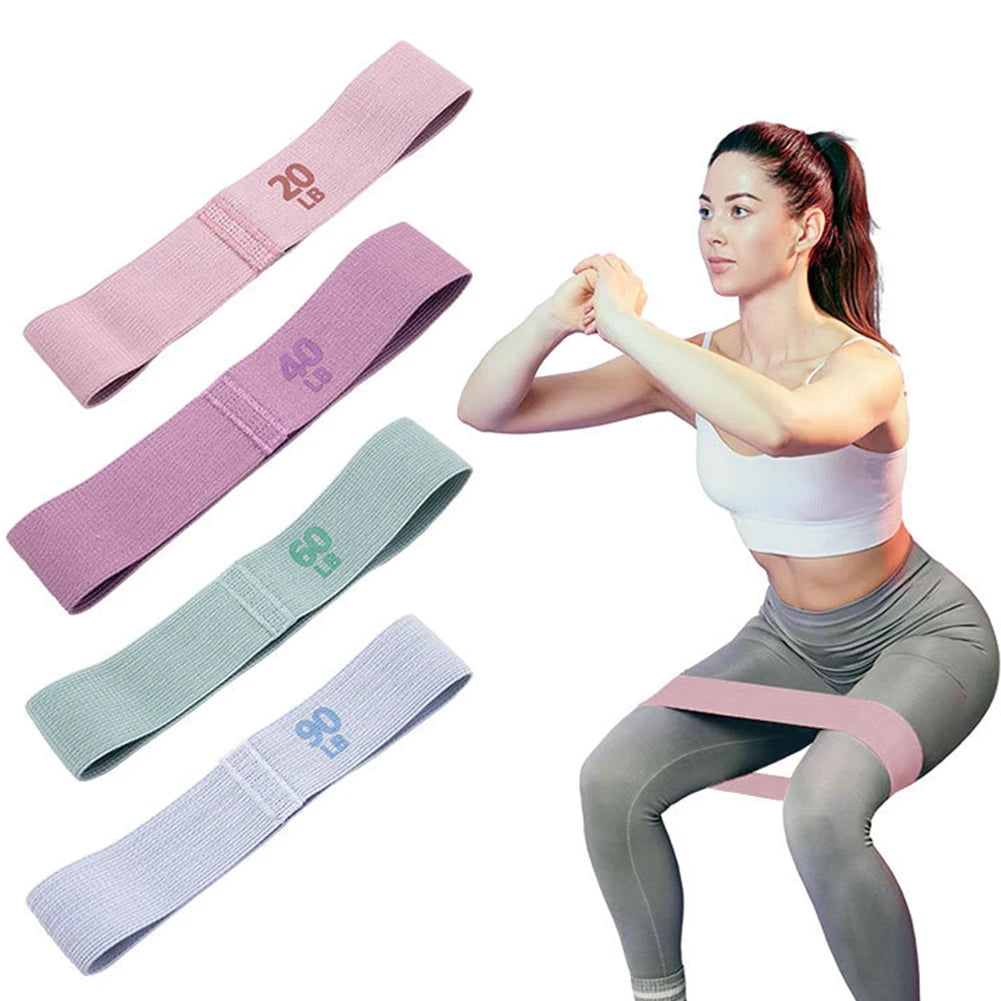 Hip Resistance Bands Anti-Slip Stretch Fitness Strips Portable Glute Thigh