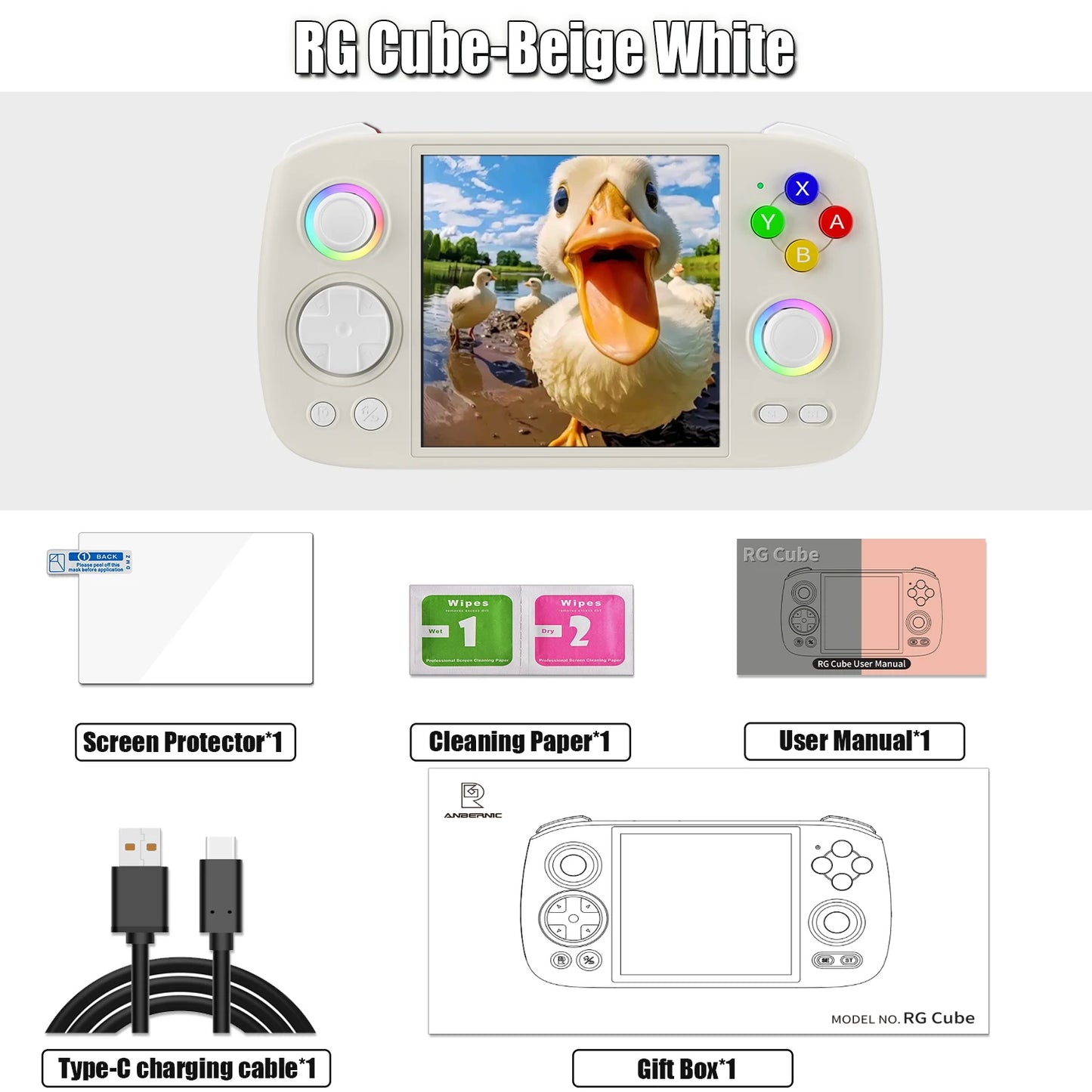 Handheld Game Console Android 13 Game Player 3.95" IPS Screen Unisoc T820