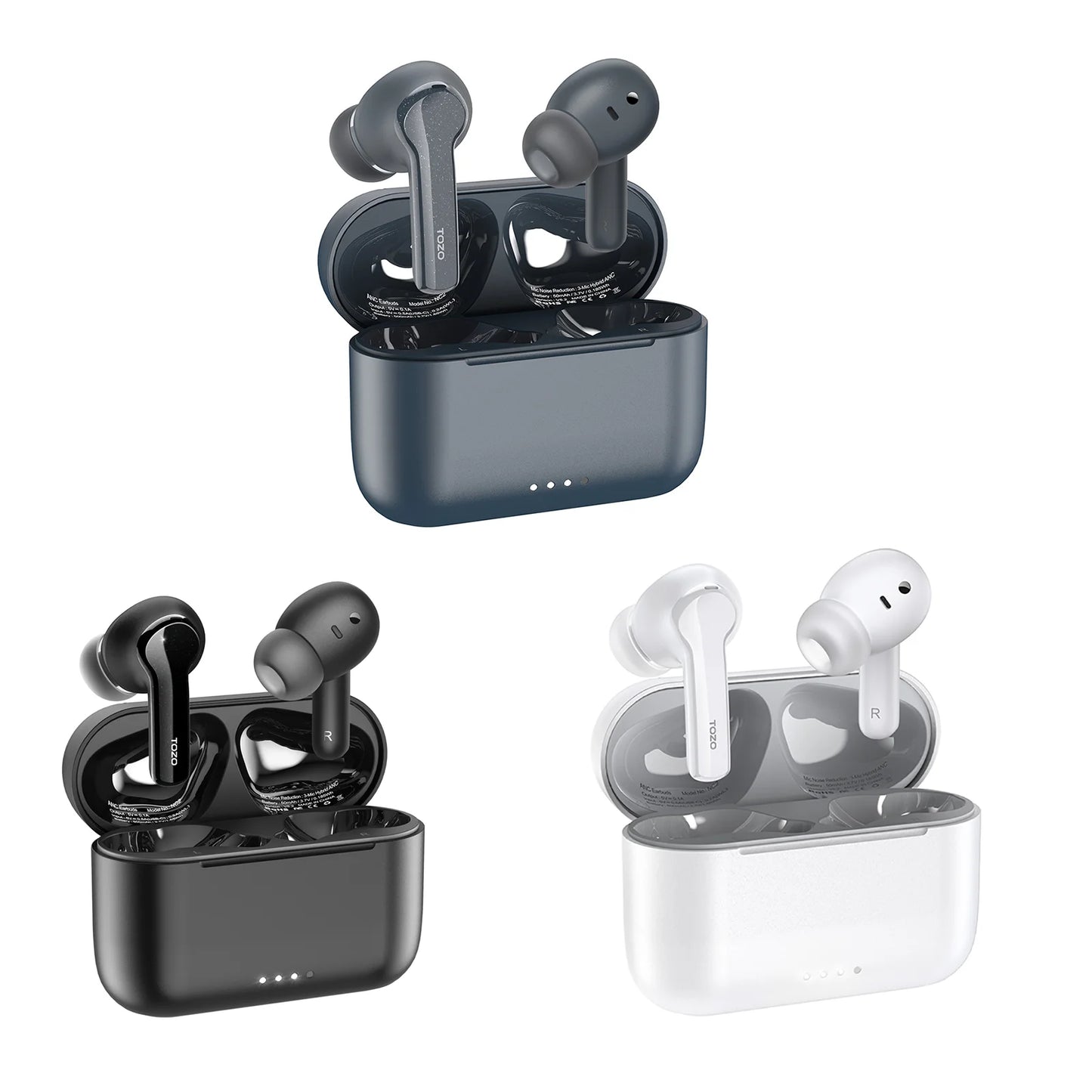 Refurbished TOZO NC2 ANC In Ear Earphones Wireless Earbuds With Mics