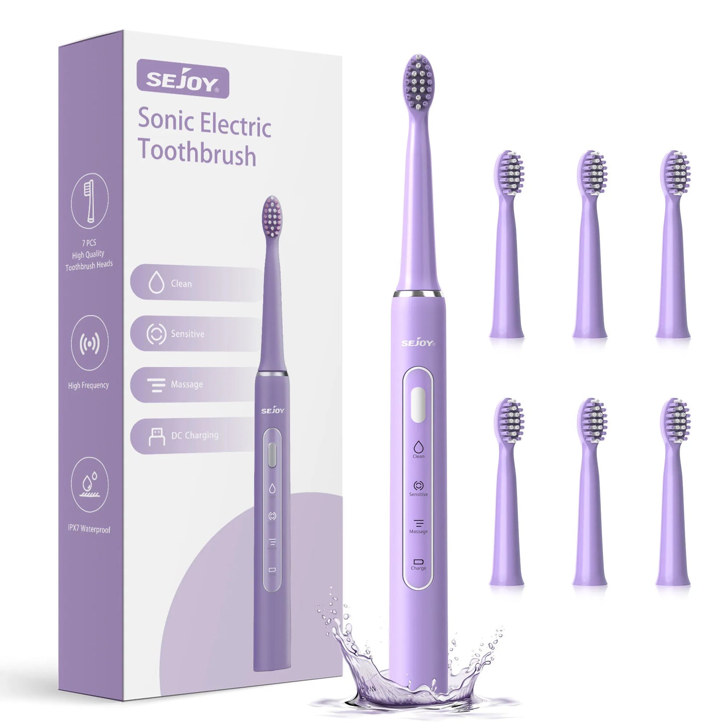 Electric Sonic Toothbrush 3 modes Clean USB Rechargeable