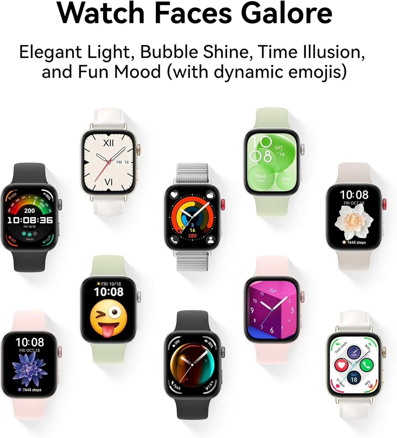 Watch FIT 3,1.82" AMOLED Display ,Ultra-Slim ,All-Round Fitness , Health Managment,Durable