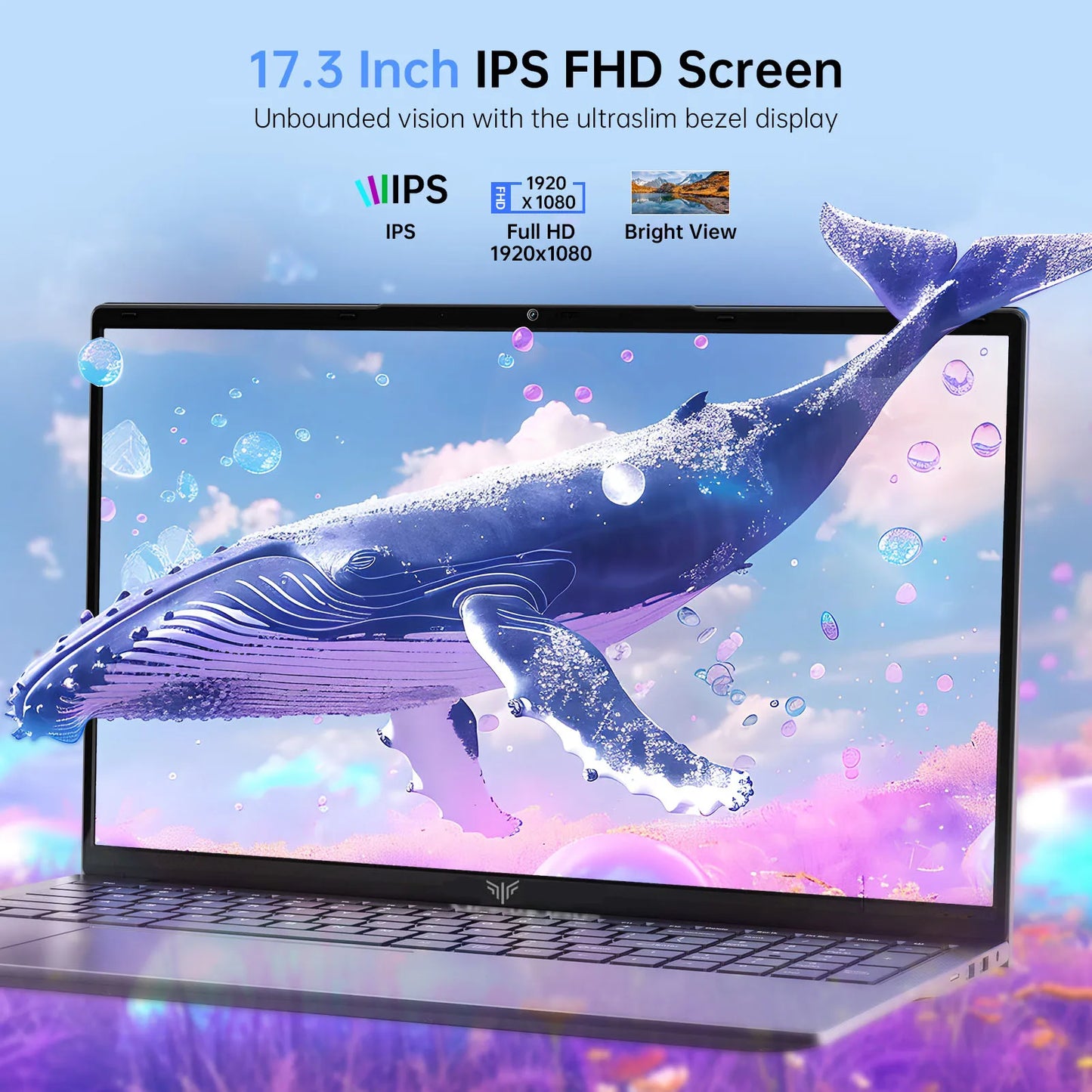 17.3inch Laptop with High Performance Quad Core-Computer
