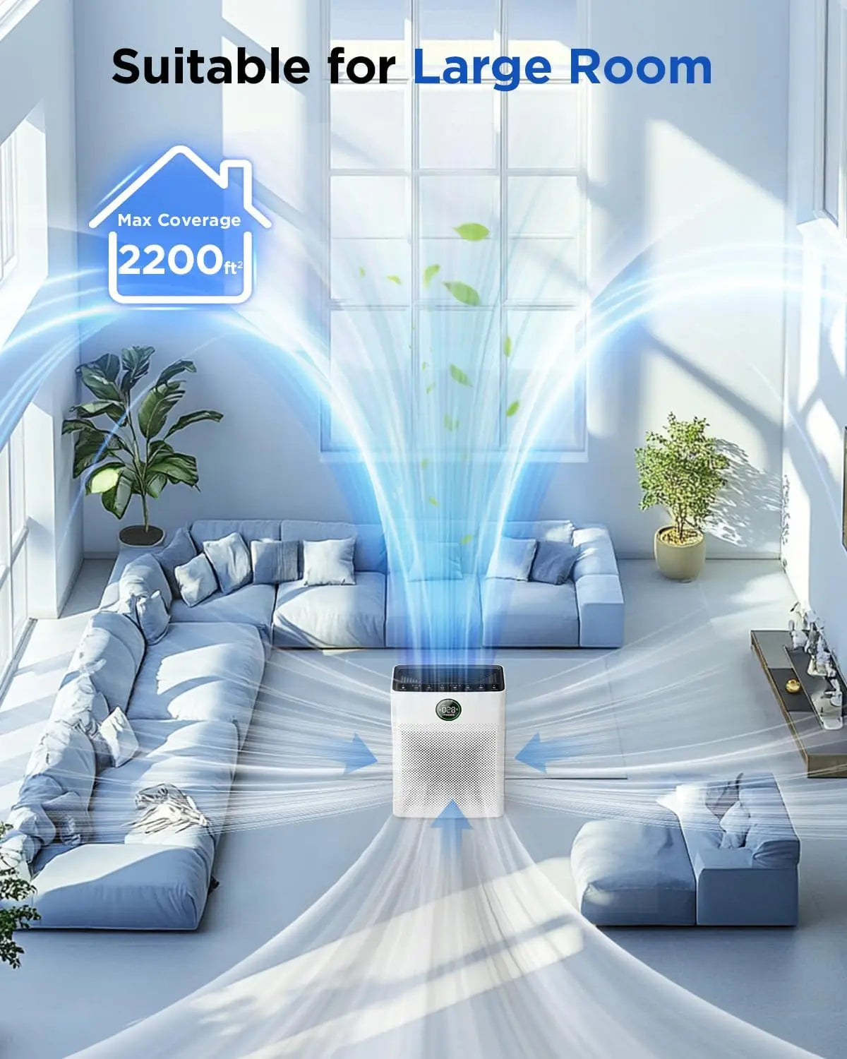 Air Purifiers for Home Large Room up to 2200sq.ft, Pets