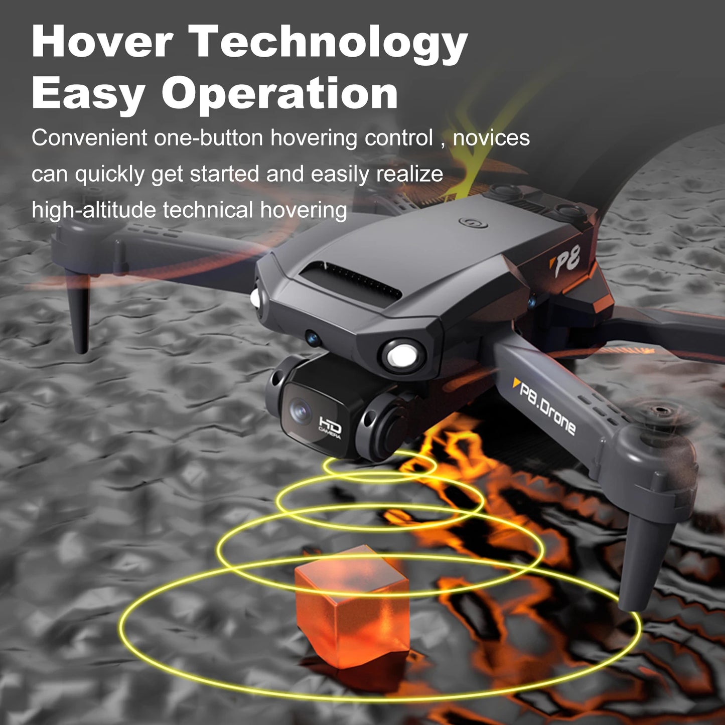 Drone with Camera 4K Dual Camera RC Quadcopter with Function