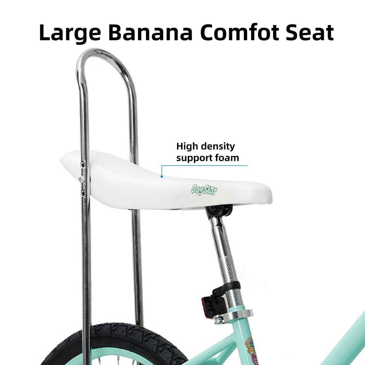 US warehouse 20 Inch Bike with Training Wheels, Banana Seat for Girls Ages 6-15