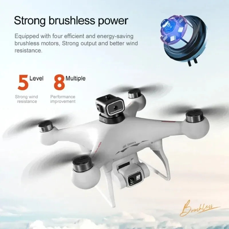 MAX Drone Professional with 3 Batteries 8K Dual Camera Optical Flow