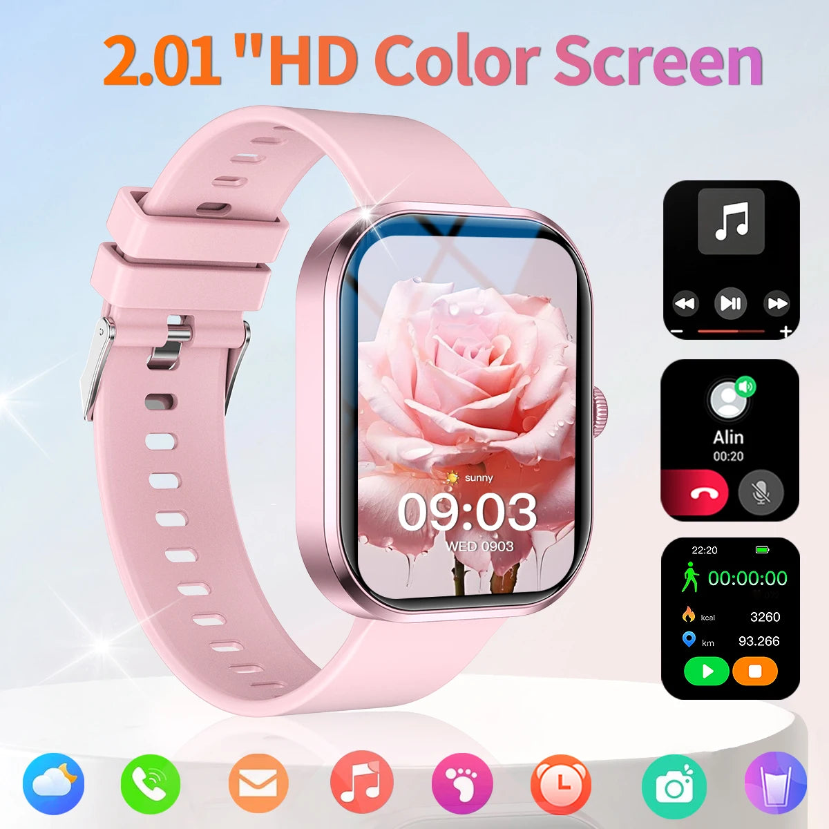 Smart Watch Men Women Multifunctional Smartwatch Bluetooth