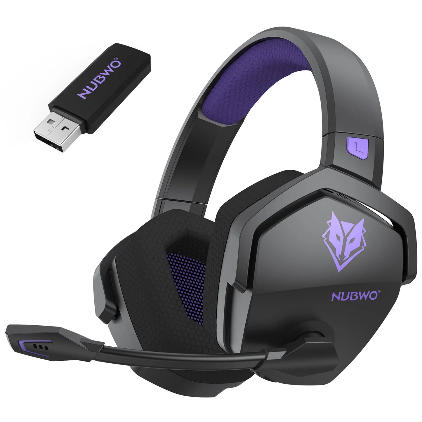 2.4G Dual Wireless Gaming Headset 5ms Low Latency 7.1 Surround