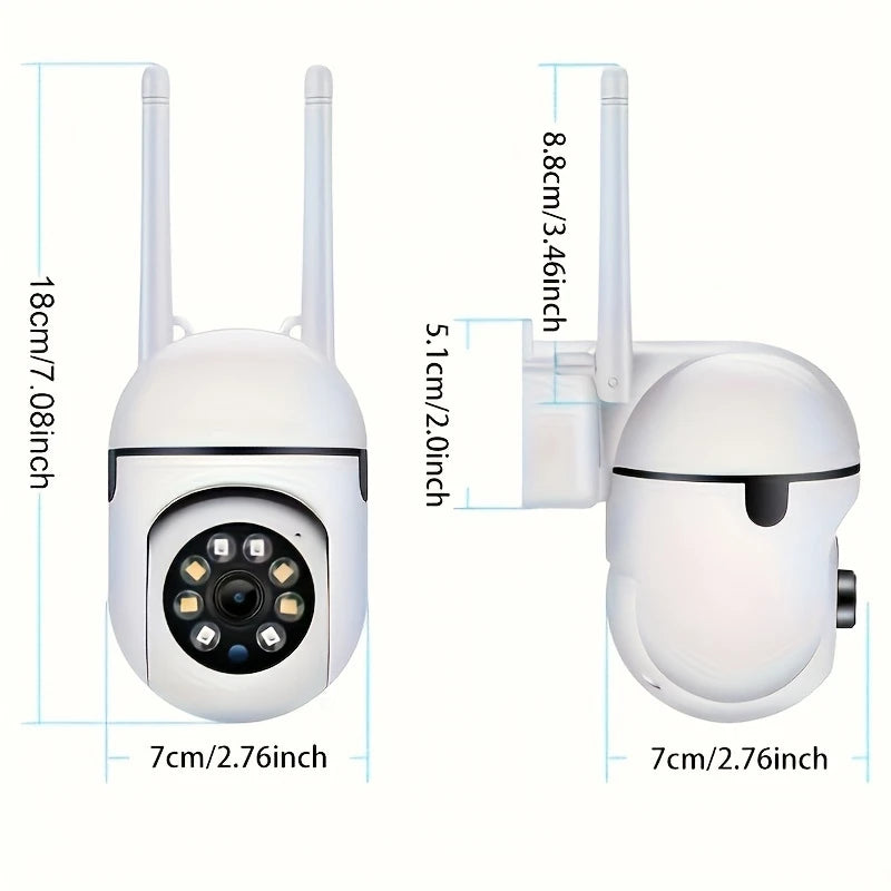 APP Wireless 1080P HD Indoor/Outdoor WiFi Security Camera, Color Night Vision,