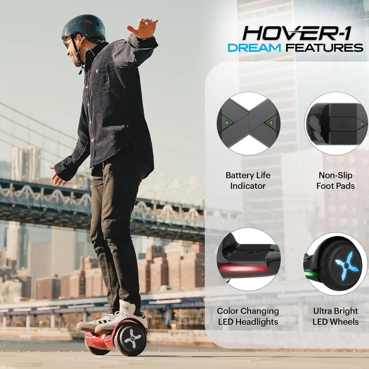 Hover-1 Dream Hoverboard - WHITE