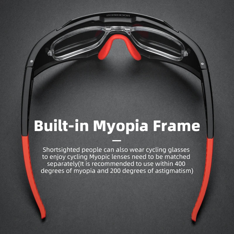 Polarized Photochromic Bike Glasses Outdoor UV400 Bicycle Eyewear Sunglasses