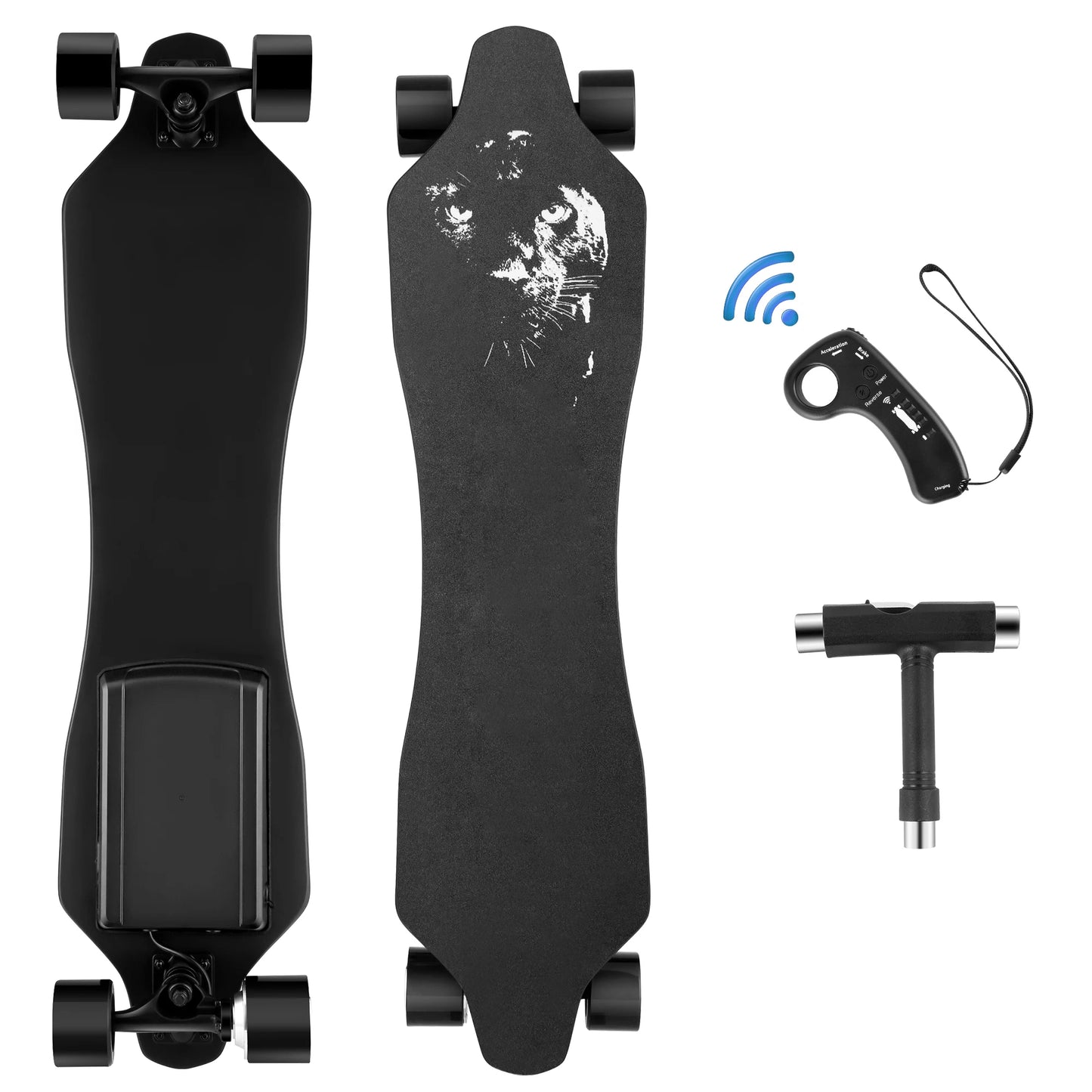 Electric Skateboards with Remote, 350W Powerful Motor, 12.4MPH
