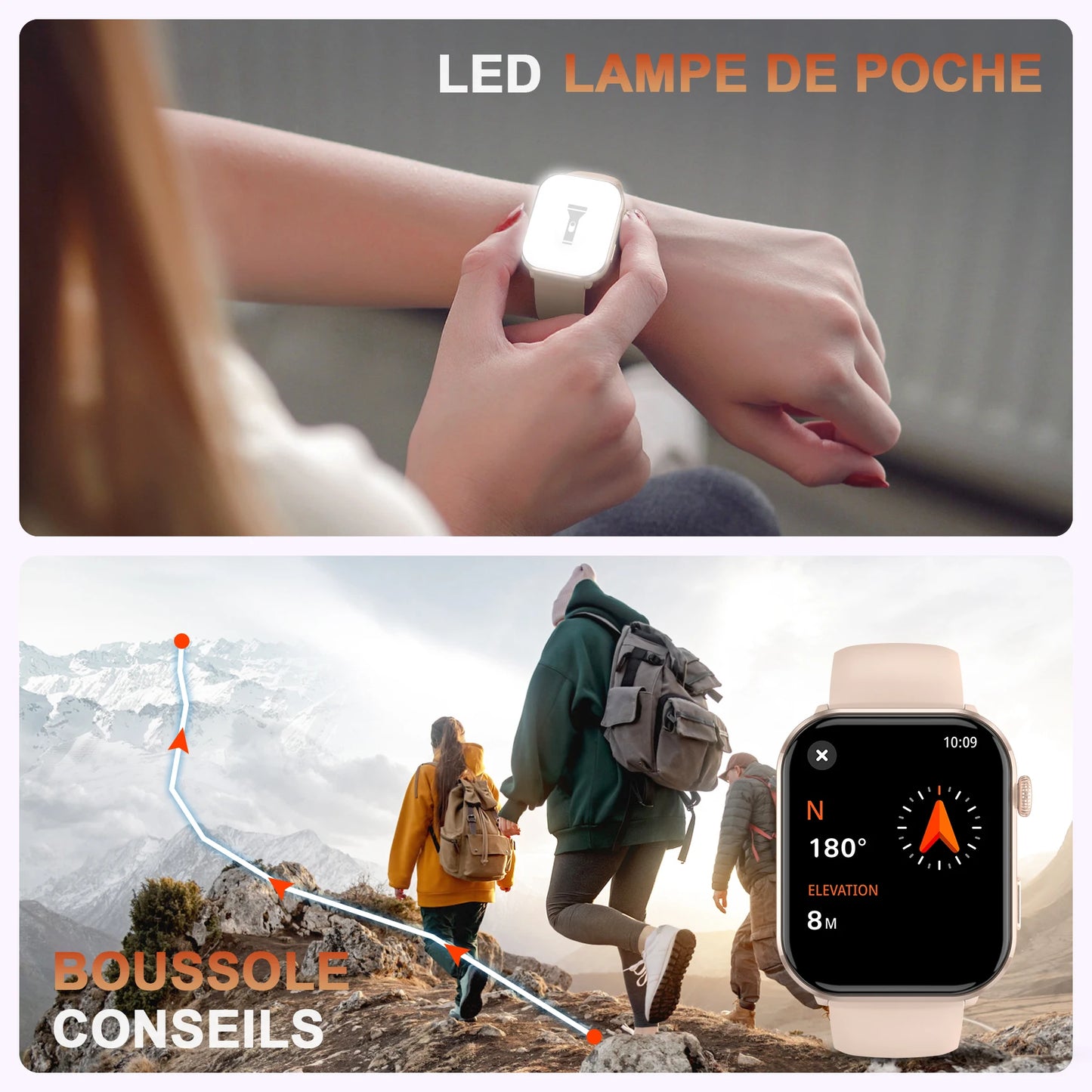 New Bluetooth Smartwatch 1.96'' AMOLED HD Display Men Women Smart Watches