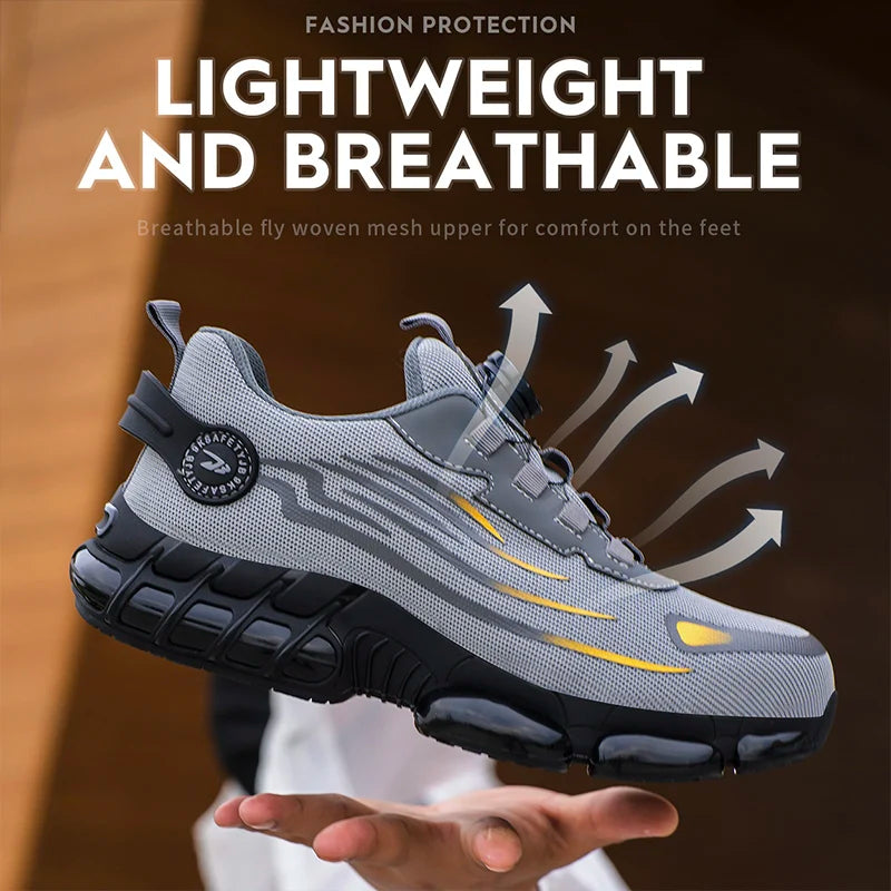 Breathable lace-free soft sole comfortable anti-smash anti-puncture labour