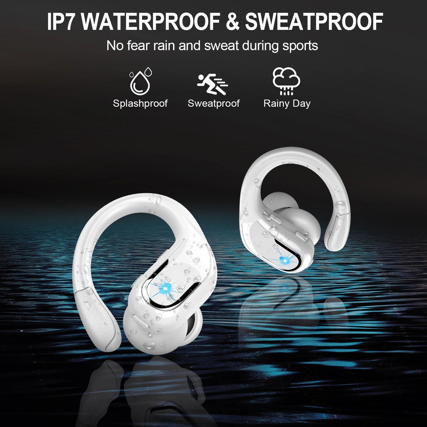 Wireless Earbuds, Bluetooth 5.3 Headphones Sport, Bluetooth Earbuds