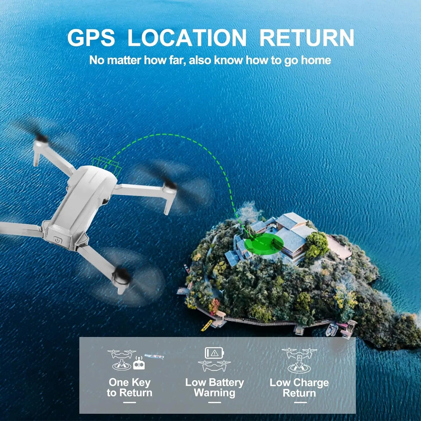 Drone with Camera 4K for Adults, GPS Quadcopter for Beginner