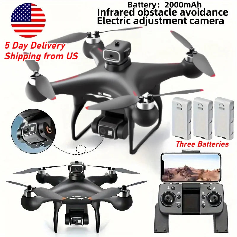 MAX Drone Professional with 3 Batteries 8K Dual Camera Optical Flow